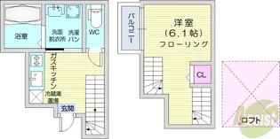 D-CASA文化町【1階】の間取り