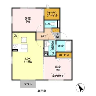 ラ・フォンテ花崎【2階】の間取り