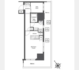 東京ポートシティ竹芝レジデンスタワー【2階】の間取り