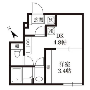 ラフティーヌ・ステラ北小金【1階】の間取り