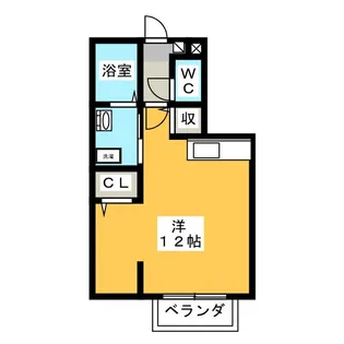 スクエアガーデンC【2階】の間取り