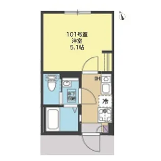 ブルーミング横浜【1階】の間取り