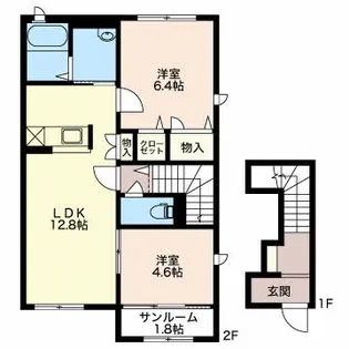 Citrus福井新(シトラス福井新)【2階】の間取り