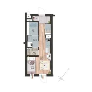 デュオメゾン渋谷松濤【4階】の間取り