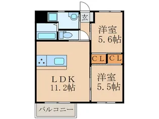 PRESTIGE EXE【2階】の間取り