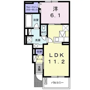 リバー・イーストIII【1階】の間取り