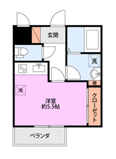 レジデンス橙和 B【3階】の間取り