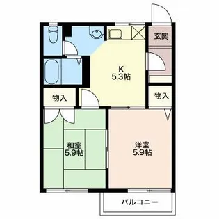 フレグランスライフ【1階】の間取り