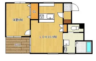 アルクヴィラ【1階】の間取り