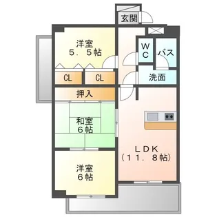 Wing’95(ウイング95)【2階】の間取り