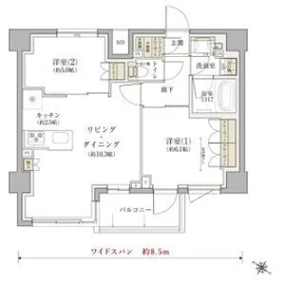 TENAS千歳船橋【3階】の間取り