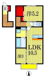 らら・ベイVI【2階】の間取り