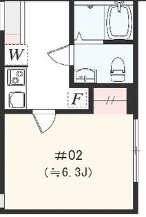 アザーレ・パッシオ本厚木A【2階】の間取り