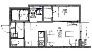 KEIAI RESIDENCE 南柏【2階】の間取り