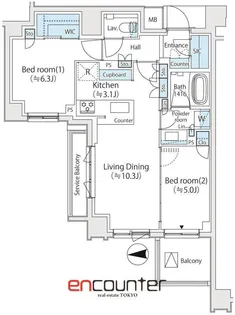 グランツオーベル中野【3階】の間取り