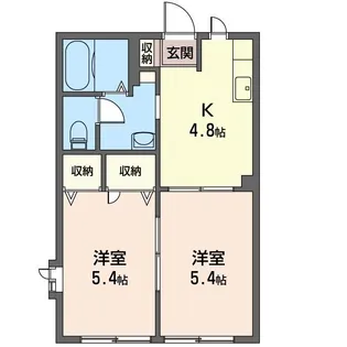 グランメール壱番館【1階】の間取り