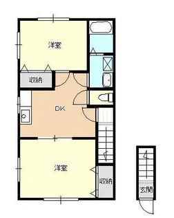 黄金ハイツレオ 1号棟【2階】の間取り