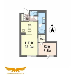 シャーメゾン 上水前寺【1階】の間取り