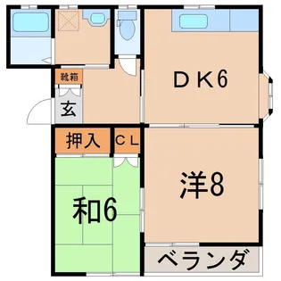 トミーローズA【2階】の間取り