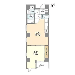 ププレ日本橋【4階】の間取り