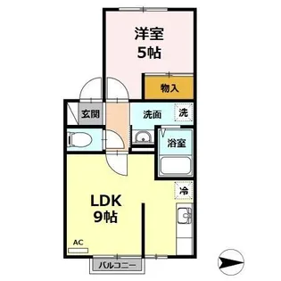 メゾンドール野添【1階】の間取り