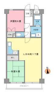 ダイアパレス登戸第二【5階】の間取り