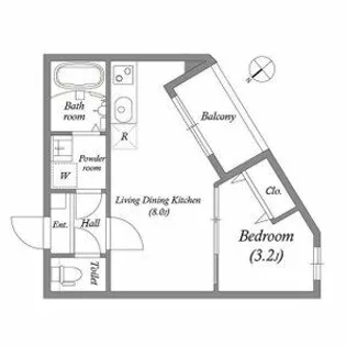 MOVE TSUKAMOTO【3階】の間取り
