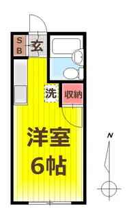 アーバンハイツ【2階】の間取り