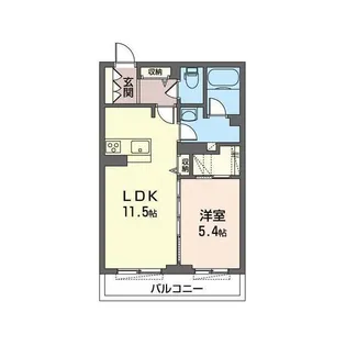 シャトーラフィネ【3階】の間取り