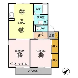 プライム長浦【2階】の間取り
