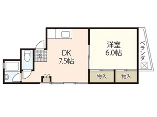 皆実町高橋ビル【4階】の間取り
