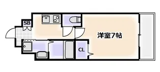 LIVIAZ NAMBA AIRY【6階】の間取り