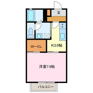 レクエルドサオリIIA棟【1階】の間取り