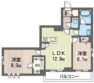 マロン メゾン【2階】の間取り
