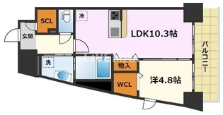 Reveler Osu【9階】の間取り