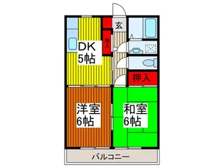 サンライズJUN【1階】の間取り
