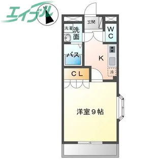 WILLMORE GOOD LUCKIII【2階】の間取り