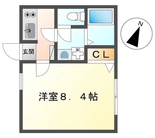 エクセレント緑町【1階】の間取り