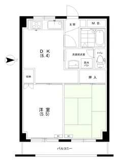 ドエルアルス目黒【7階】の間取り