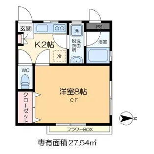 Kコスモス【3階】の間取り