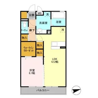 クレインヒルズ【3階】の間取り