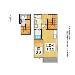 トホム酒蓋公園A【2階】の間取り