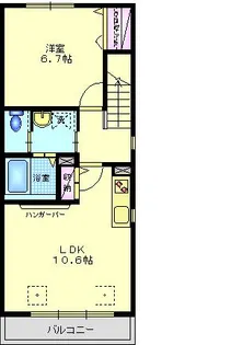 CASA・I.K.I (カーサアイケイアイ)【2階】の間取り