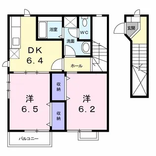 トゥッティ・ジャルディーノ II【2階】の間取り