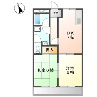 サンチェリオA【2階】の間取り