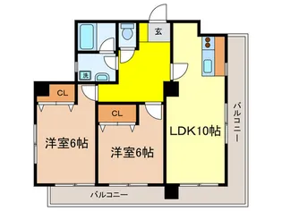 Villa Wistaria【9階】の間取り