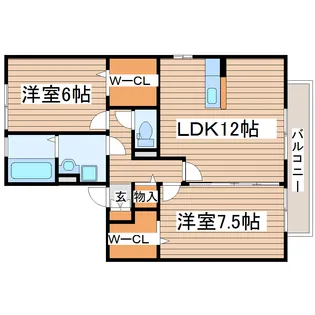 AISE SQUARE PartII【2階】の間取り
