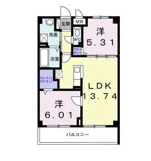 FRIEDE AARE【3階】の間取り