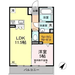 エターナル草薙【1階】の間取り