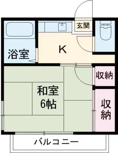 浅野荘B【2階】の間取り